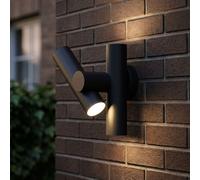 V-Tac Lampada Da Parete LED Up Down IP44 Interno Esterno 25,3cm Nero