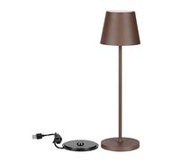 LAMPADA DA TAVOLO LED 2W CALDA RICARICA WIRELESS MARRONE CORTEN VT-7522-LED7654 V-TAC