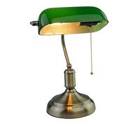 Lampada da Tavolo Stile Vintage V-TAC E27 IP20 Base Metallo Paralume Vetro Verde