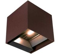 9W Led Solar Wall Light 3In1 Corten Body Ip65