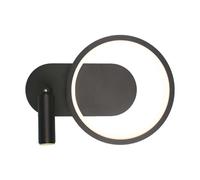 Applique Lampada LED da Muro 14W 250100180mm in Metallo Colore Nero 4000K