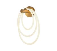 V-TAC Lampada LED da Muro 14W 350*180*500mm in Metallo e Silicone Colore Oro 3000K
