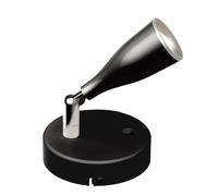 V-TAC VT-805 Lampada LED 4,5W da parete nero orientabile con interruttore ON/OFF