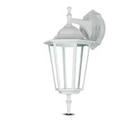 Lampada LED da Muro a Lanterna - Bianca - IP44 con Portalampada E27 - V-Tac