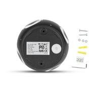 Applique Lampada LED da Muro Palla Sferica 4X1W 4000K Carcassa Nera