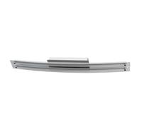 Plafoniera Led Da Soffitto Moderna Designer Bend Cromato Con Vetro Doppio Tubo