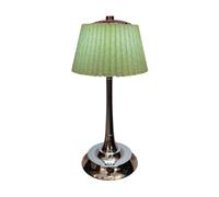 V-TAC Lampada LED da Tavolo 1.5W con Batteria Ricaricabile USB C Colore Verde Cromato Touch Dimmerabile 3in1
