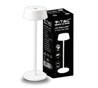 V-TAC Lampada LED da Tavolo 2W ricaricabile con USB C Touch Dimmerabile