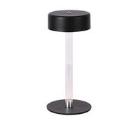 V-TAC Lampada da Tavolo 3W ricaricabile Colore Nero e Bianco Trasparente Touch D