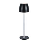 V-TAC Lampada LED da Tavolo 3W Colore Nero e Trasparente Ricaricabile con USB C Touch Dimmerabile 3000K