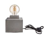 LAMPADA DA TAVOLO CON BASE QUADRATA IN CALCESTRUZZO E27 CON CAVO - V-TAC - 3851