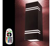 V-TAC Lampada Parete Esterna LED RGB Up Down Nero IP44 2 Luci GU10