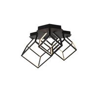 V-TAC Lampadario LED a 3 Cubi 46W con Montaggio a Plafone Colore Nero 3000K