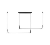 V-TAC Lampadario LED a Sospensione 24W L:1525mm dal Design Moderno Colore Nero 4000K