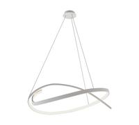 V-TAC Lampadario LED a Sospensione Circolare 48W in Metallo Colore Bianco 80*120cm 3000K Triac Dimmerabile
