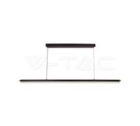 V-TAC Lampadario LED a Sospensione in Alluminio 23W Colore Nero 4000K