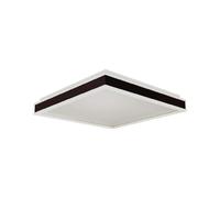 V-TAC Lampadario LED Quadrato 24W con Montaggio a Plafone Colore Nero 4000K