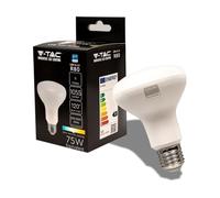 V-TAC Lampadina LED con Attacco Edison E27 11W (Equivalenti a 75W) R80-806 Lumen - Lampadina LED Massima Efficienza e Risparmio Energetico - Luce 3000K Bianca Calda