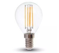 V-TAC Lampadina LED E14 VT-2466 LED2845 6W Filamento P45 2700K 100 lm/W Bianco caldo