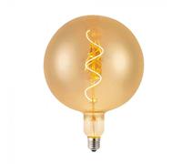 V-TAC Lampadina LED E27 4W G200 Filamento a Spirale Ambrato 2700K