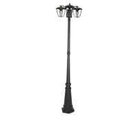 Candelabar Esterno Garden Parkway Lampada Nera Alu Lanterna di Illuminazione Permanente 3-Fiamma