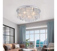 V-TAC LED Designer Ceilign Crystal Light Clear Body D600 E14