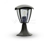 V-TAC LUME GIARDINO PORTALAMPADA E27 PER ESTERNO IP44 COLORE NERO 7057