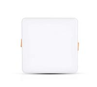 V-TAC MINI PANNELLO LED CHIP SAMSUNG QUADRATO 24W LUCE CALDA 3000K IN ALLUMINIO