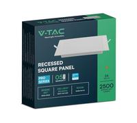 V-TAC Mini pannello LED - Samsung - Retroilluminazione - IP20 - Bianco - 24 W - 2500 lumen - 3000 K