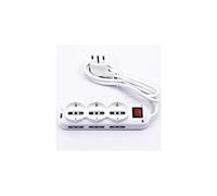 V-TAC Multipresa con Cavo 1,5mt 6 Prese Laterali 10/16A Bipasso 3 Frontali 10/16A Bipasso Shuko Interruttore e Spina 16A, 9 POSTI