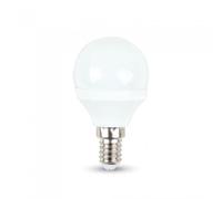 V-TAC Naturale Lampadina LED con Attacco E14 5.5W Mini Globo P45 con Chip Samsung PRO, 3000K Colore della Luce Bianco Caldo, Termoplastica