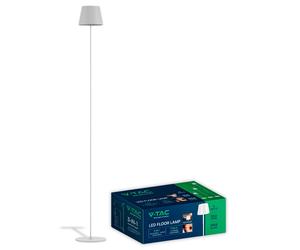 V-TAC Piantana LED 4W Colore Bianco in Alluminio con Touch Dimmerabile Altezza regolabile 3in1 3000K IP54