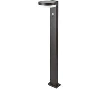 V-Tac Piantana Led 5.5w Ad Alimentazione Solare Da Giardino Con Sensore Pir Colore Nero Rotonda 3000k Ip54 -23399