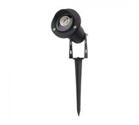 PORTALAMPADA PICCHETTO IN ALLUMINIO ATTACCO GU10 ORIENTABILE NERO IP65 VT-1119-LED10372 V-TAC