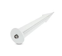 V-TAC Picchetto in Alluminio per Fari LED Colore Bianco d: 35mm H:150mm