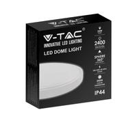 V-TAC PLAFONIERA 24W LED DOME LIGHT 3000K ROUND,WHITE FRAME IP44 ART.VT-8624