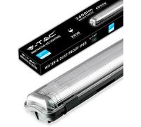 V-TAC Plafoniera LED Impermeabile Doppia 120 CM - 36W - con Chip Samsung - Lampada Rettangolare 3400 Lumen IP65 per Soffitto, Parete, Garage - 120LM/W - Tubo LED - Luce 4000K Bianca Naturale