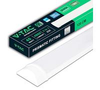 V-TAC Plafoniera LED Lineare da Soffitto 120 cm - [ CCT 3 in 1 - REGOLATORE LUCE CALDA, NEUTRA, FREDDA] - 40W - Lampada Rettangolare 4800 Lumen IP20 per Parete, Garage, Magazzino, Ufficio