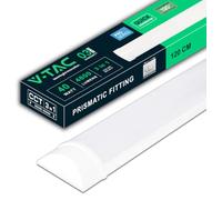 V-TAC Plafoniera LED Lineare da Soffitto 120 cm - [ CCT 3 in 1 - REGOLATORE LUCE CALDA, NEUTRA, FREDDA] - 40W - Lampada Rettangolare 4800 Lumen IP20 per Parete, Garage, Magazzino, Ufficio