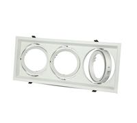 PORTALAMPADA SPOT 3 X AR111 INCASSO BIANCO ORIENTABILE VT-7223-LED35771 V-TAC
