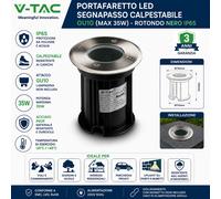 V-Tac VT-7677 Portalampada da Interramento per Lampadine GU10 - SKU 7515