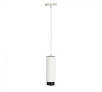 V-TAC Portafaretto LED a Sospensione GU10 Corpo in Gesso Bianco Base Metallica Nera