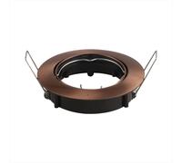 V-TAC Portafaretto LED da Incasso Rotondo GU10 e GU5.3 (MR16) Colore Bronzo Satinato Orientabile