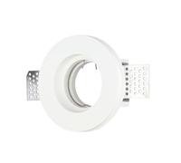 V-Tac VT 771RD Portafaretto Rotondo da Incasso in Gesso per Lampadine GU10 e GU5.3 - SKU 3652