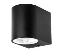 V-TAC Portafaretto LED da Muro Rotondo GU10 (Max 35W) Colore Nero IP44