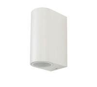PORTALAMPADA DA PARETE 2 ATTACCHI GU10 BIANCA IP44 LUCE UP-DOWN VT-7652-LED7542 V-TAC