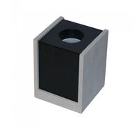 V-TAC Portafaretto LED GU10 Corpo in Gesso a Cubo Grigio Finitura Nera