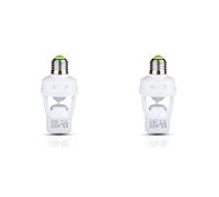 V-TAC Portalampada E27 con Sensore di Movimento per Lampadine E27 Max 60W (Confezione da 2)