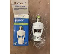 V-TAC PORTALAMPADA E27 CON SENSORE INFRAROSSO E CREPUSCOLARE VT-8005 4982