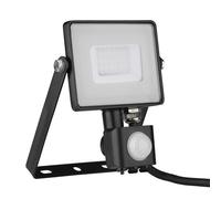V-TAC PRO VT-30-S faro led 30W ultra slim nero con sensore PIR bianco caldo 3000
